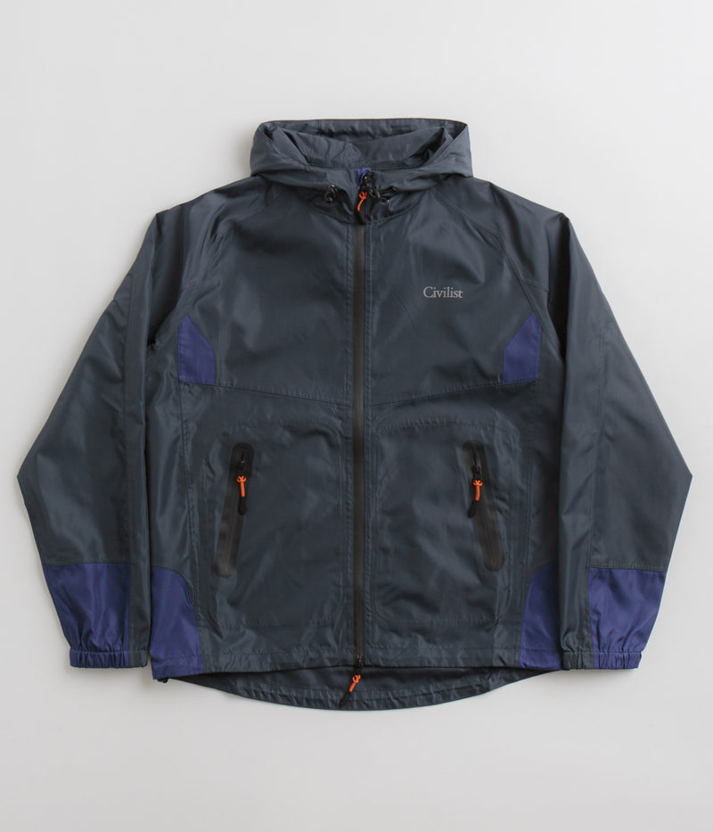 Civilist Tech Jacket in Charcoal and Blue