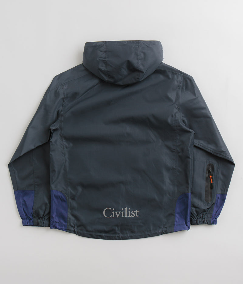 Civilist Tech Jacket in Charcoal and Blue