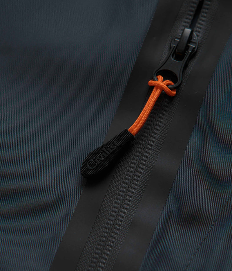 Civilist Tech Jacket in Charcoal and Blue