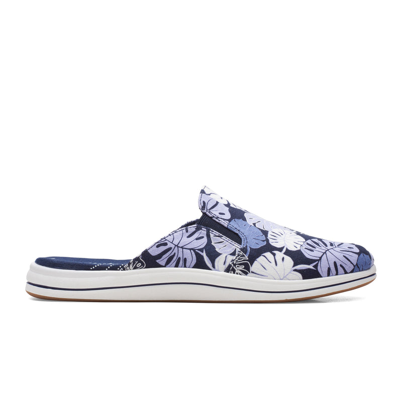Clarks Breeze Shore Slide (Women) - Lavender Combi Dress-Casual - Slip On - The Heel Shoe Fitters