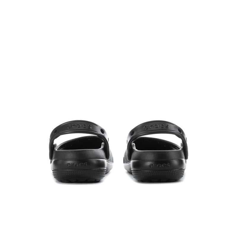 Black women’s ballet clog heels with slip-on back and treaded sole