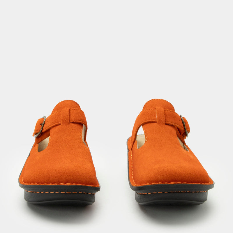 Classic Orange You Glad Suede Shoe | Alegria Shoes