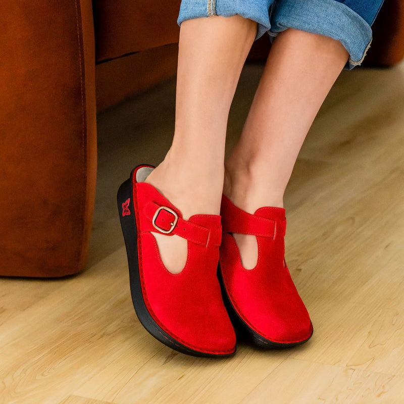 Classic She's A Firecracker Suede Shoe | Alegria Shoes
