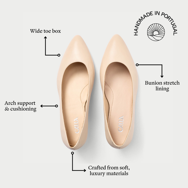 claudia light beige features graphic