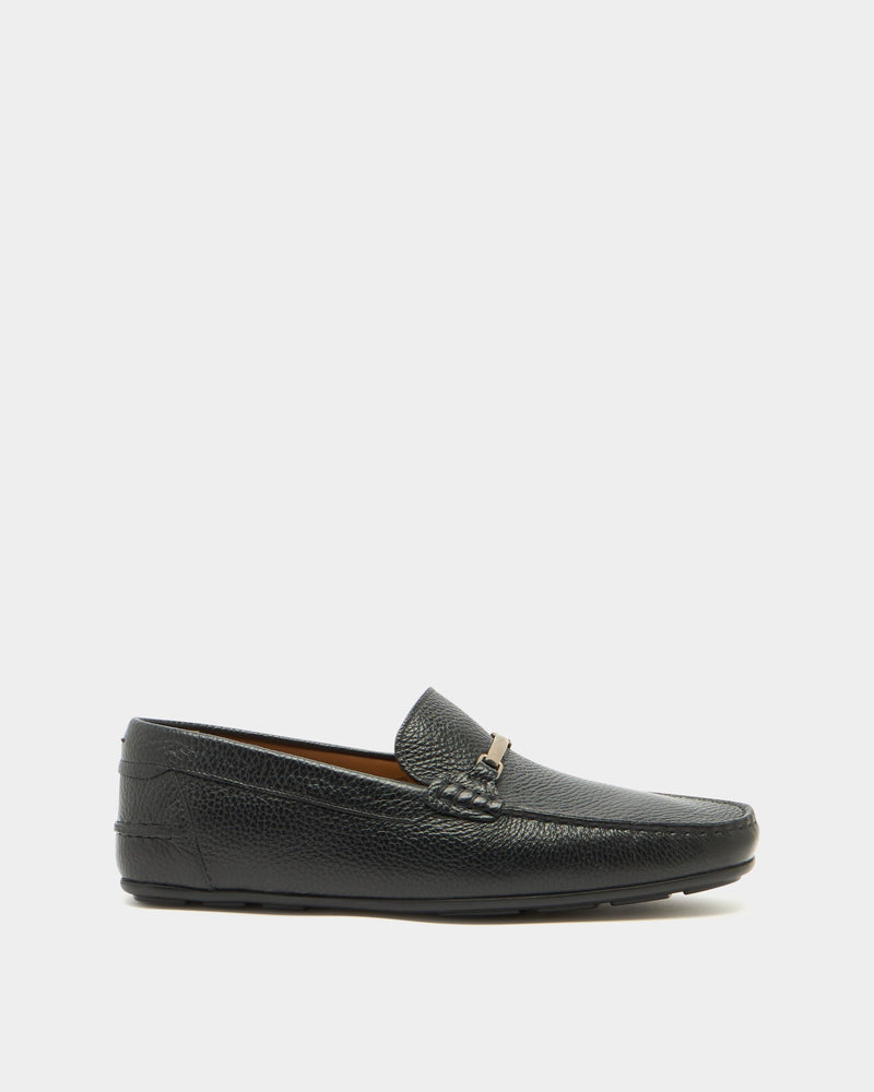 Clay Driver in Black Grained Leather