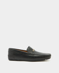 Clay Driver in Black Grained Leather
