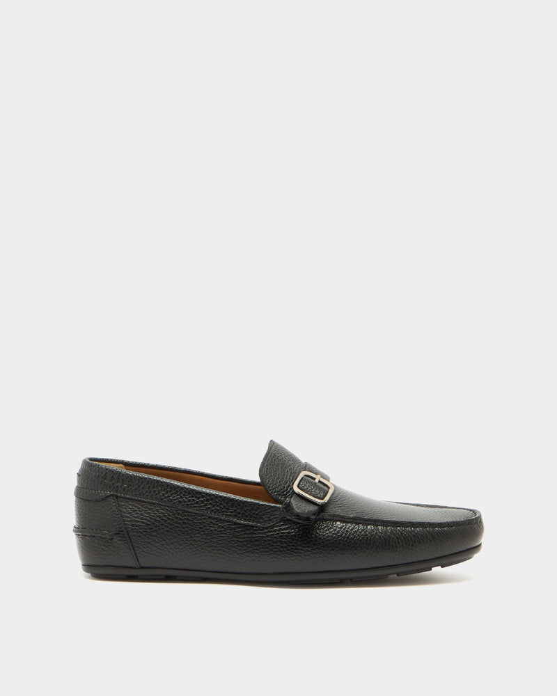 Clay Driver in Black Grained Leather