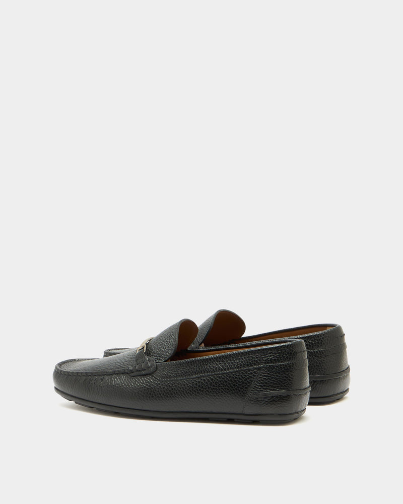 Clay Driver in Black Grained Leather