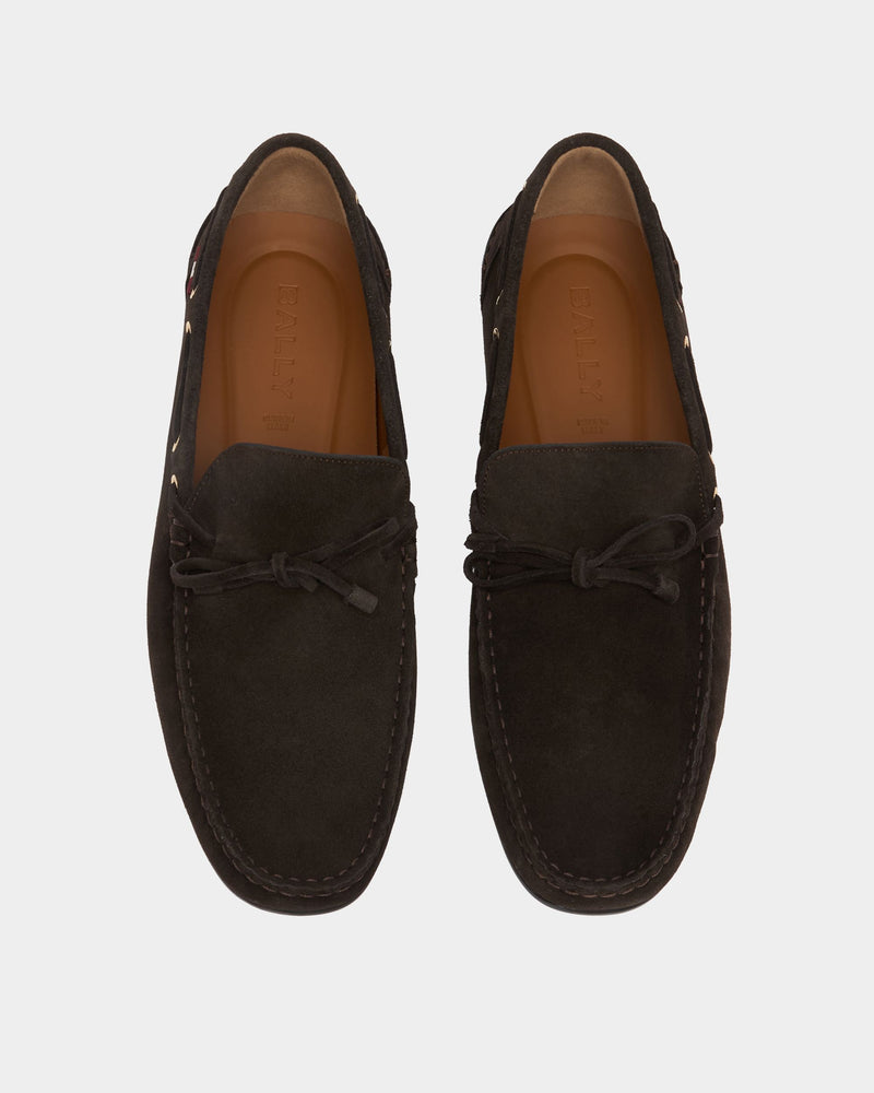 Clay Driver in Brown Suede