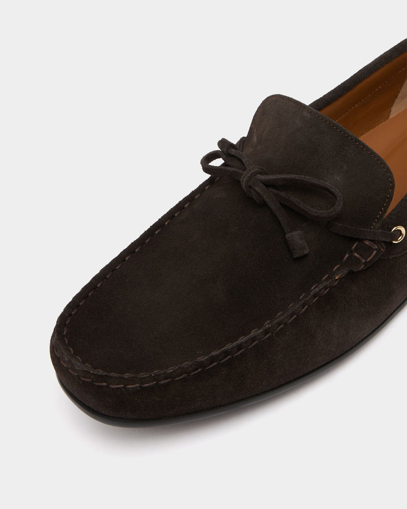 Clay Driver in Brown Suede