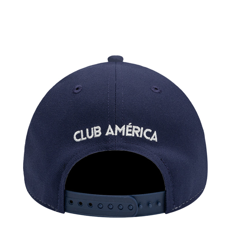 Club America 2-tone 940 navy cap with embroidered front logo and adjustable strap