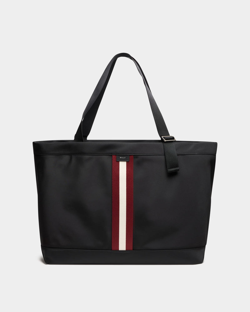 Code Tote Bag in Black Nylon