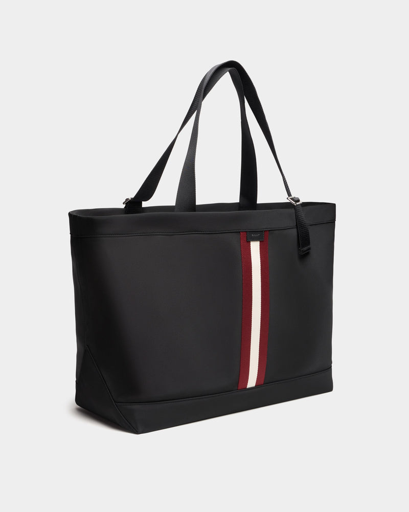 Code Tote Bag in Black Nylon