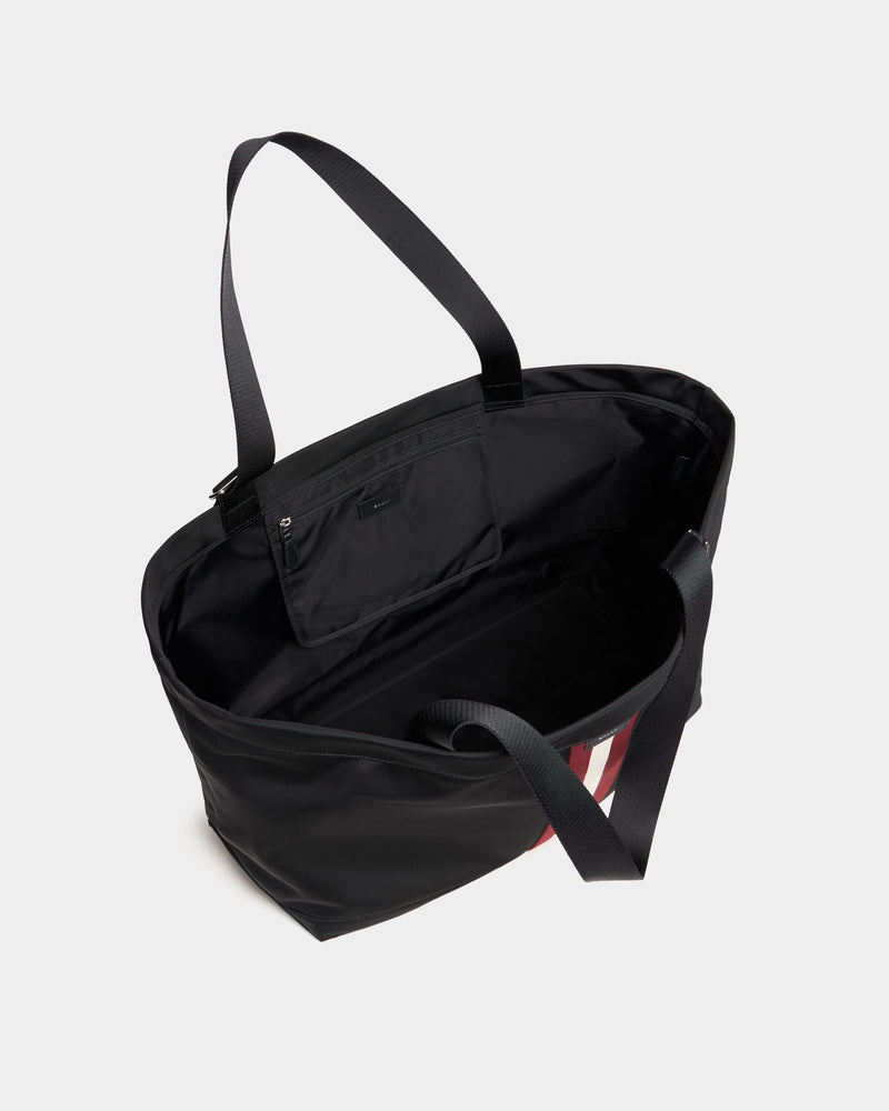 Code Tote Bag in Black Nylon