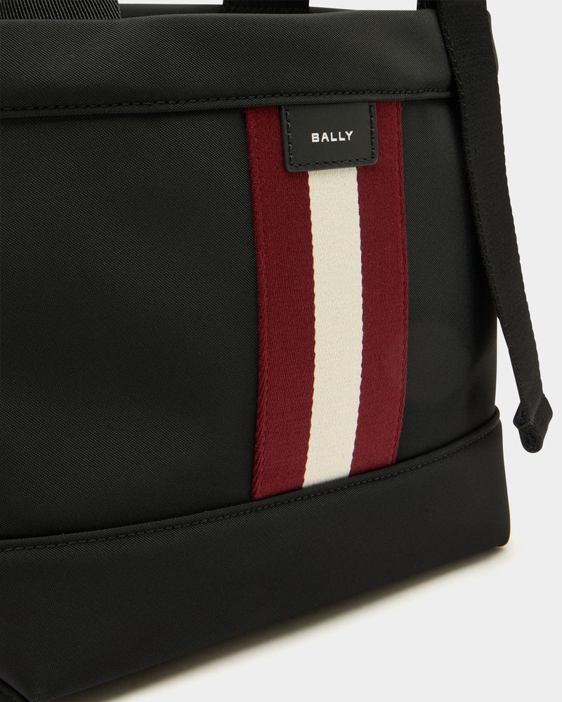Code Tote Bag in Black Nylon