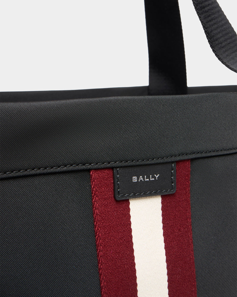 Code Tote Bag in Black Nylon