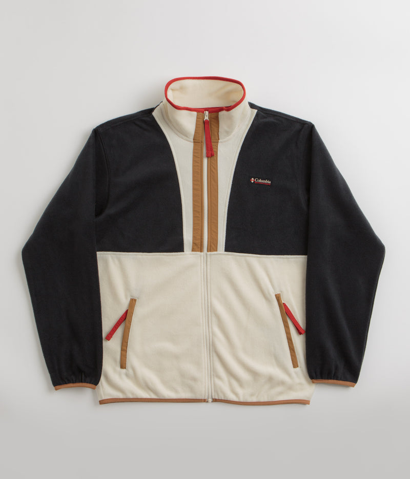 Columbia Backbowl II Full Zip Fleece in Black and Chalk