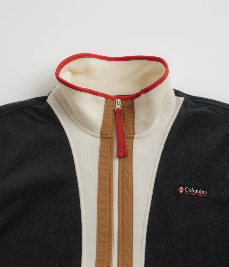 Columbia Backbowl II Full Zip Fleece in Black and Chalk