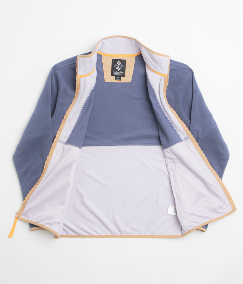 Columbia Backbowl II Lightweight Full Zip Fleece in Nocturnal and Lavender Pearl