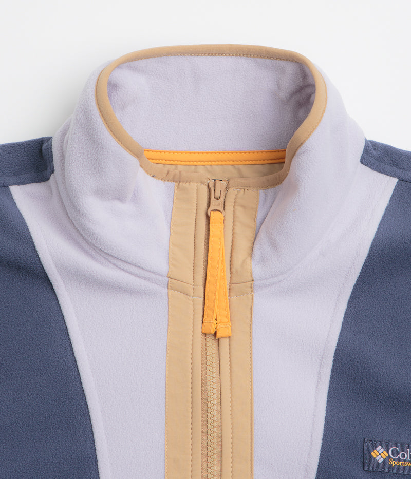 Columbia Backbowl II Lightweight Full Zip Fleece in Nocturnal and Lavender Pearl