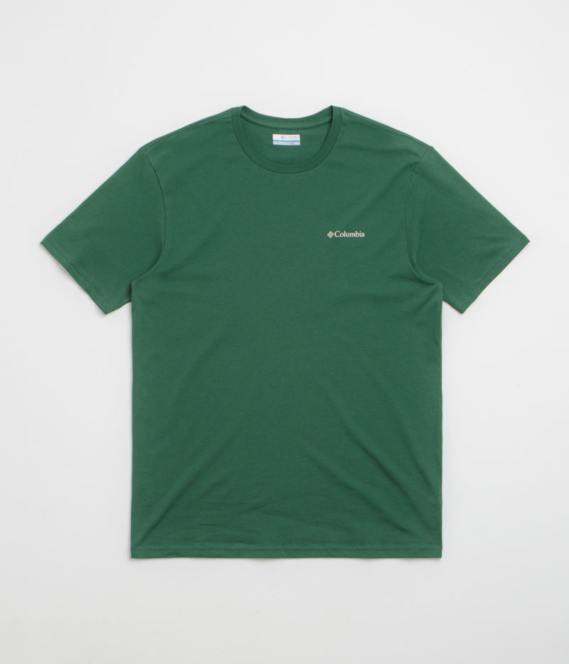 Columbia Barton Springs Graphic T-Shirt in Rain Forest and Dark Stone