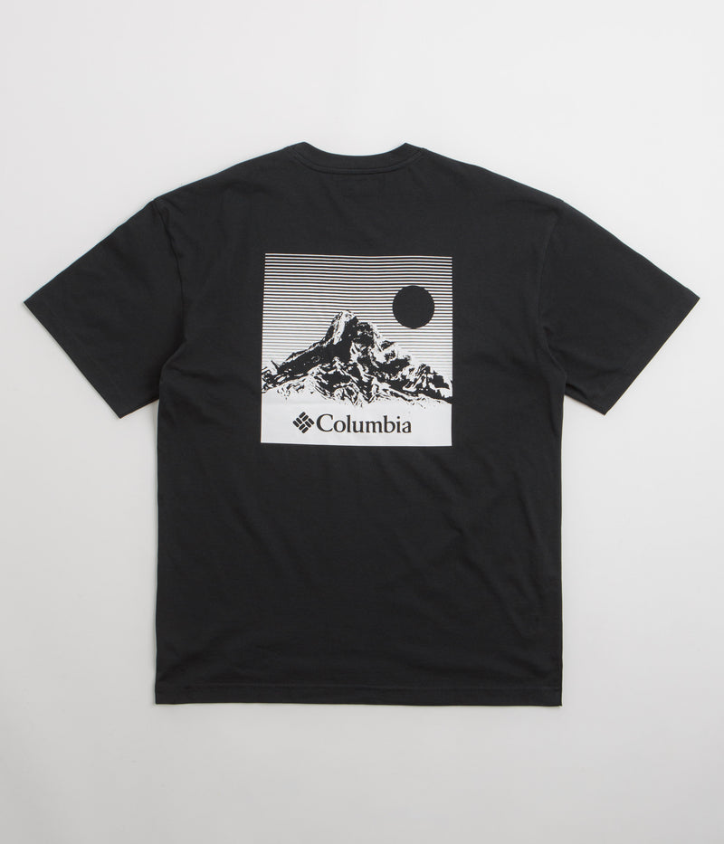 Columbia Black Butte Graphic T-Shirt in Black and Linear View