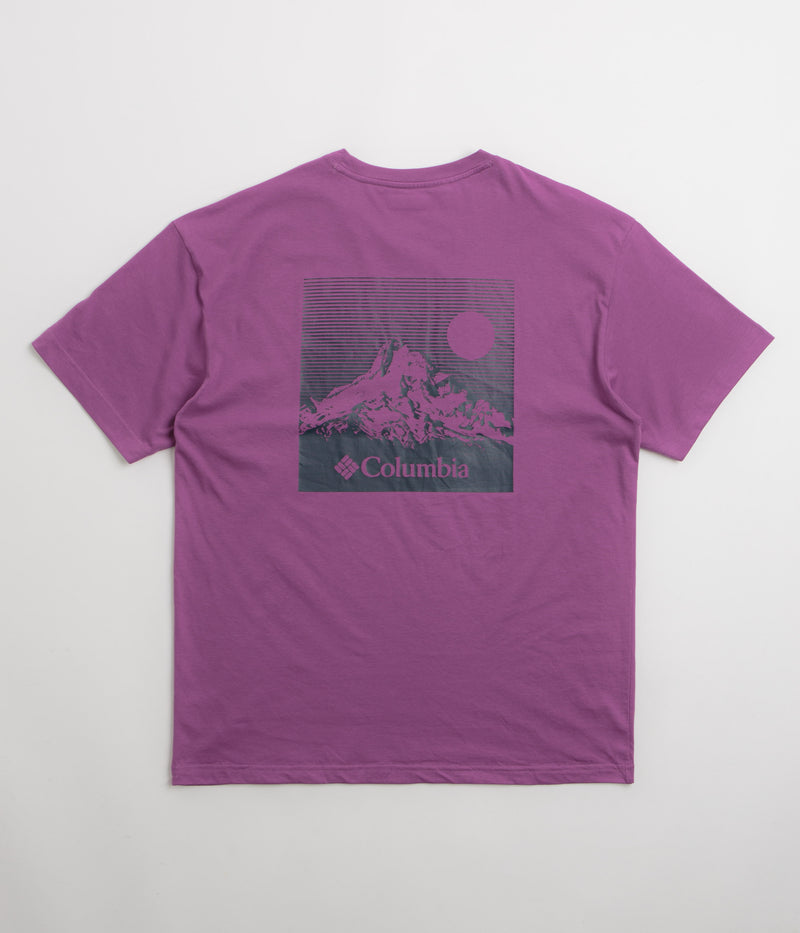 Columbia Black Butte Graphic T-Shirt in Razzle and Linear View