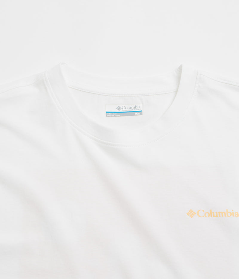 Columbia Black Butte Graphic T-Shirt in White and Linear View