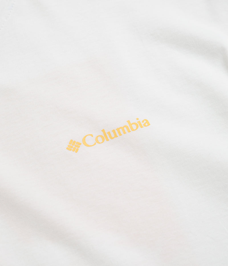 Columbia Black Butte Graphic T-Shirt in White and Linear View