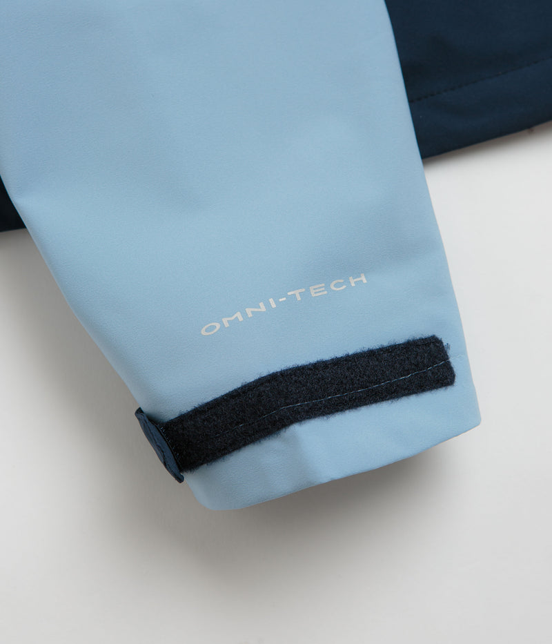 Columbia Boulder Falls Jacket in Ripple Blue and Dark Mountain / Collegiate Navy