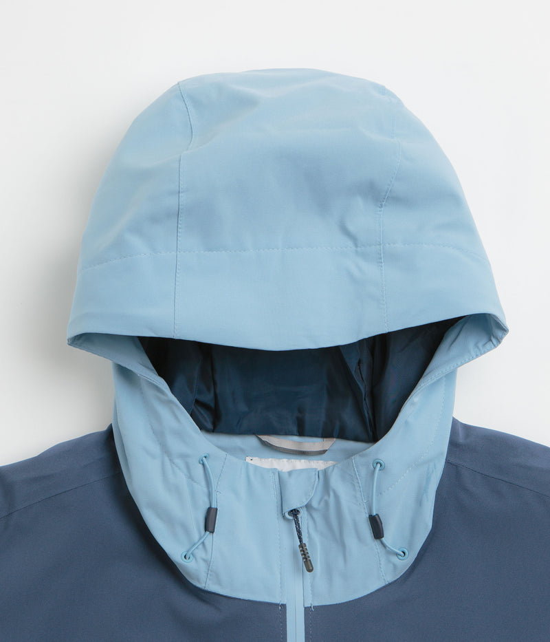 Columbia Boulder Falls Jacket in Ripple Blue and Dark Mountain / Collegiate Navy