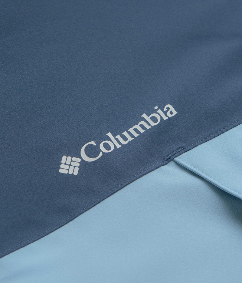 Columbia Boulder Falls Jacket in Ripple Blue and Dark Mountain / Collegiate Navy
