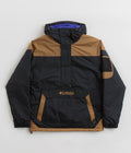 Columbia Challenger II Insulated Pullover Jacket in Black and Camel Brown