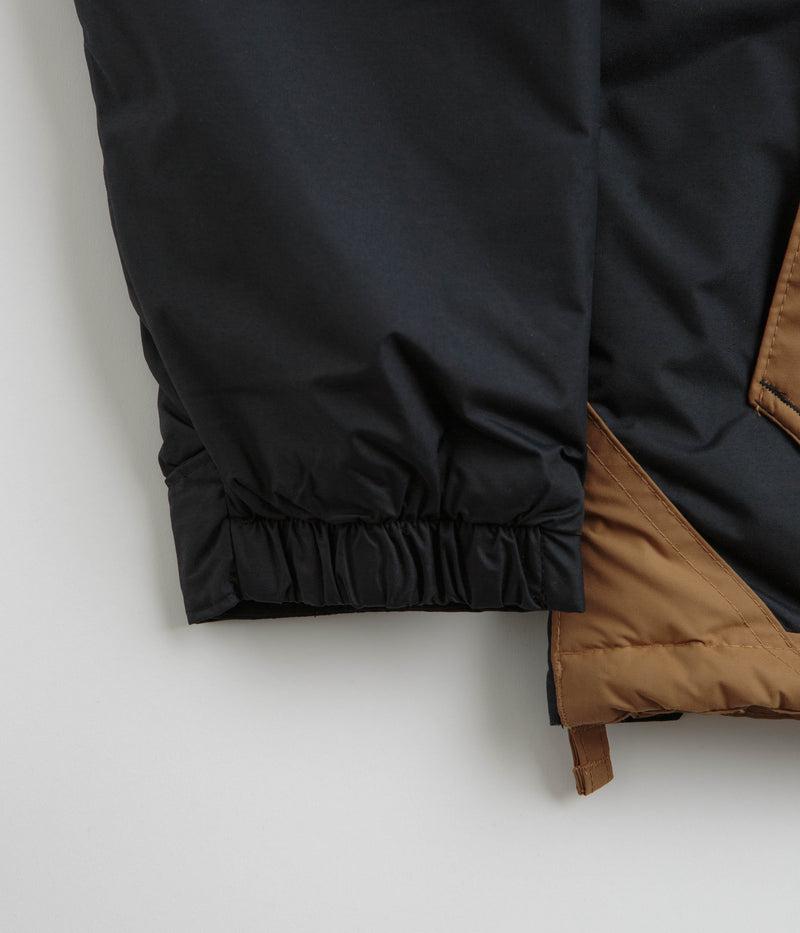 Columbia Challenger II Insulated Pullover Jacket in Black and Camel Brown