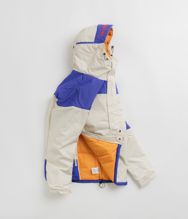 Columbia Challenger II Insulated Pullover Jacket in Chalk and Clematis Blue