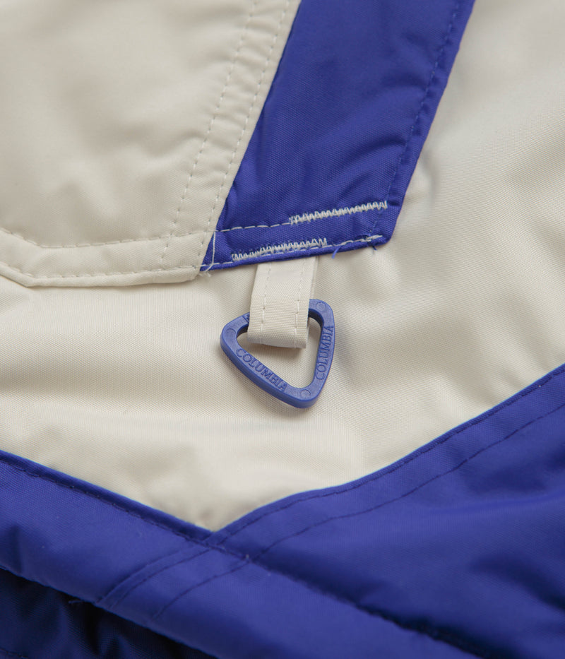 Columbia Challenger II Insulated Pullover Jacket in Chalk and Clematis Blue