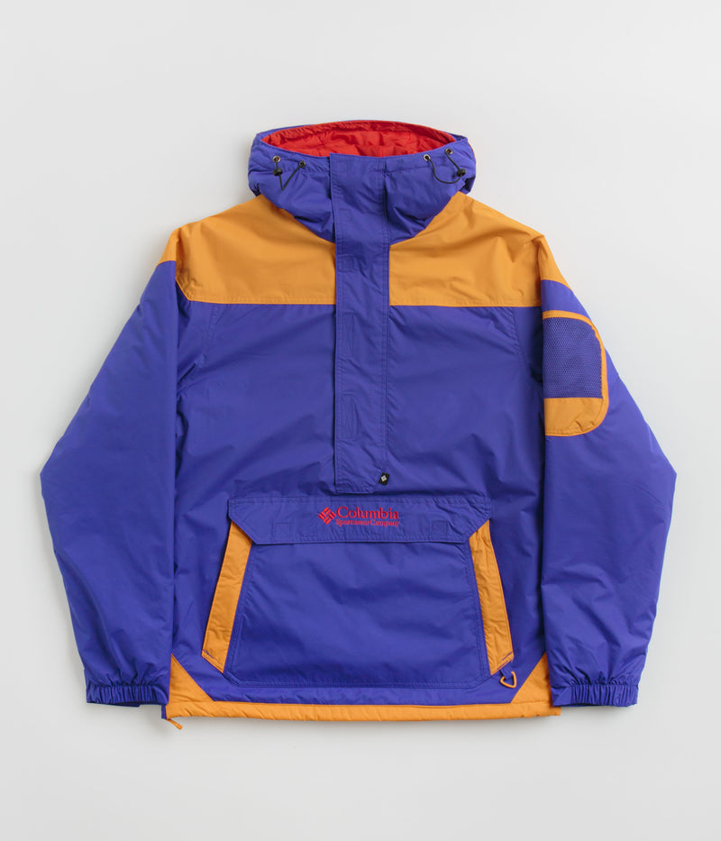 Columbia Challenger II Insulated Pullover Jacket in Clematis Blue and Sunstone