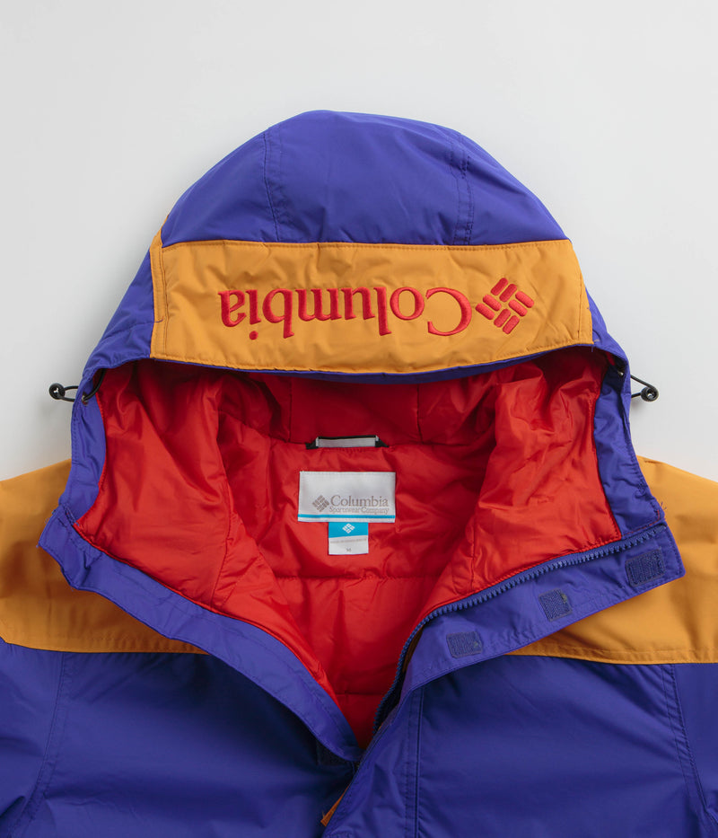 Columbia Challenger II Insulated Pullover Jacket in Clematis Blue and Sunstone