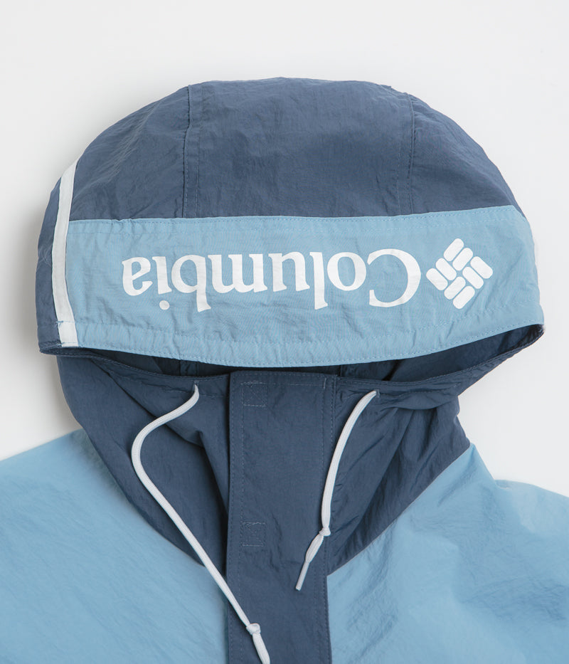 Columbia Challenger II Windbreaker Jacket in Dark Mountain and Ripple Blue