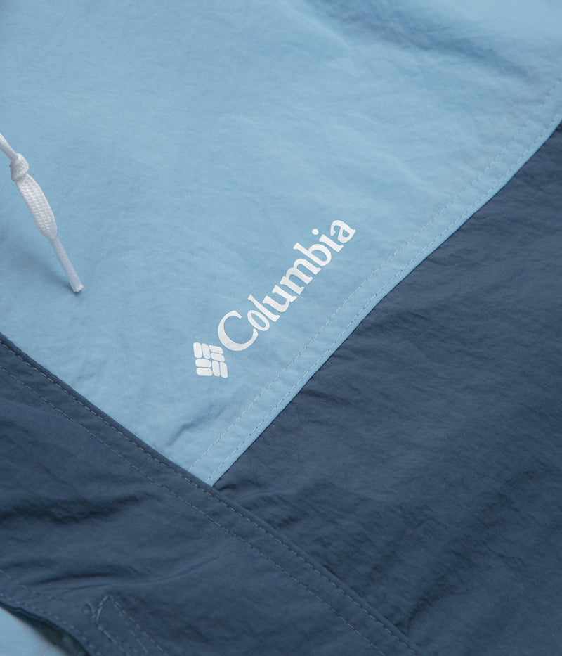 Columbia Challenger II Windbreaker Jacket in Dark Mountain and Ripple Blue