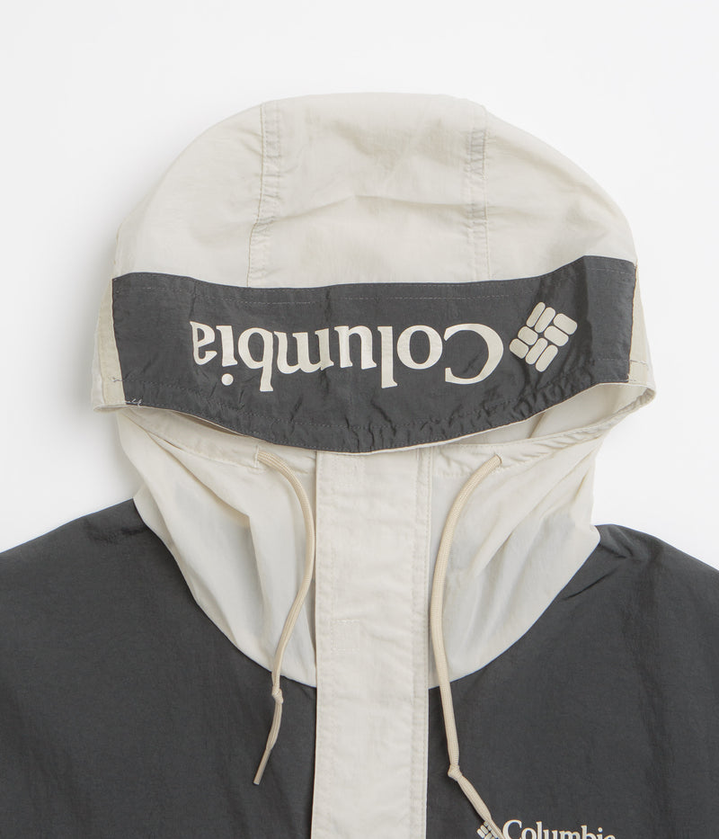 Columbia Challenger II Windbreaker Jacket in Dark Stone and Shark / Ancient Fossil