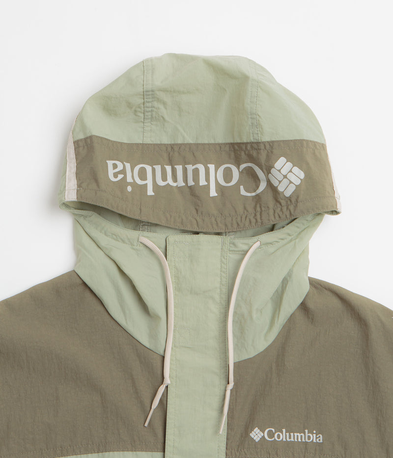 Columbia Challenger II Windbreaker Jacket in Safari and Stone Green