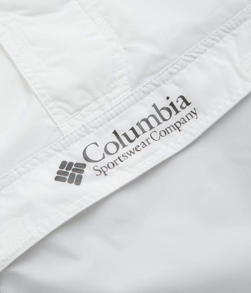Columbia Challenger II Windbreaker Jacket in White and Black / White
