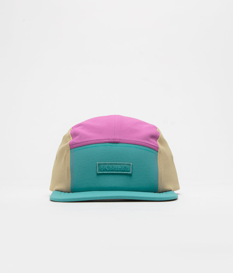 Columbia Creek Side 5 Panel Cap in Teal and Razzle / Canoe