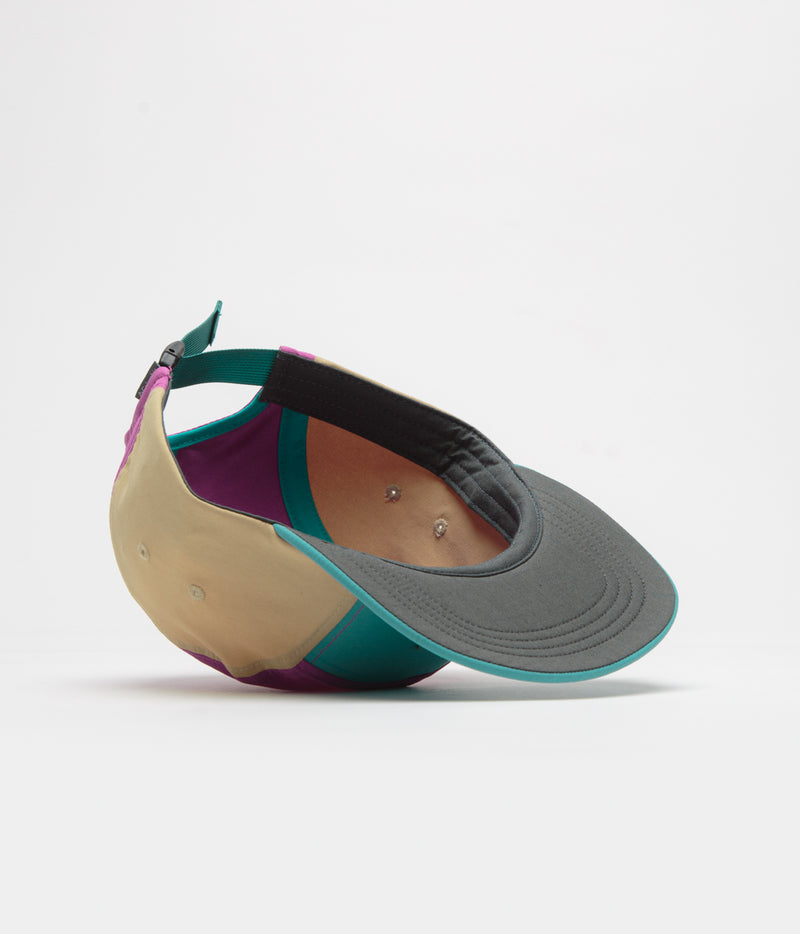 Columbia Creek Side 5 Panel Cap in Teal and Razzle / Canoe