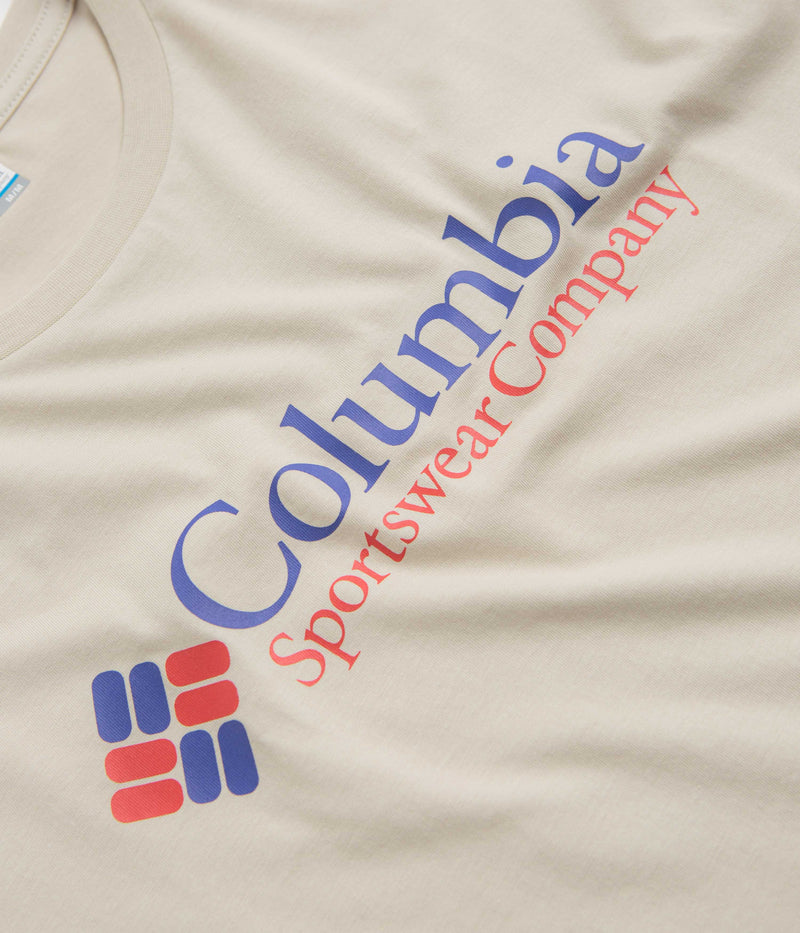Columbia CSC Basic Logo T-Shirt in Dark Stone and CSC Retro Logo