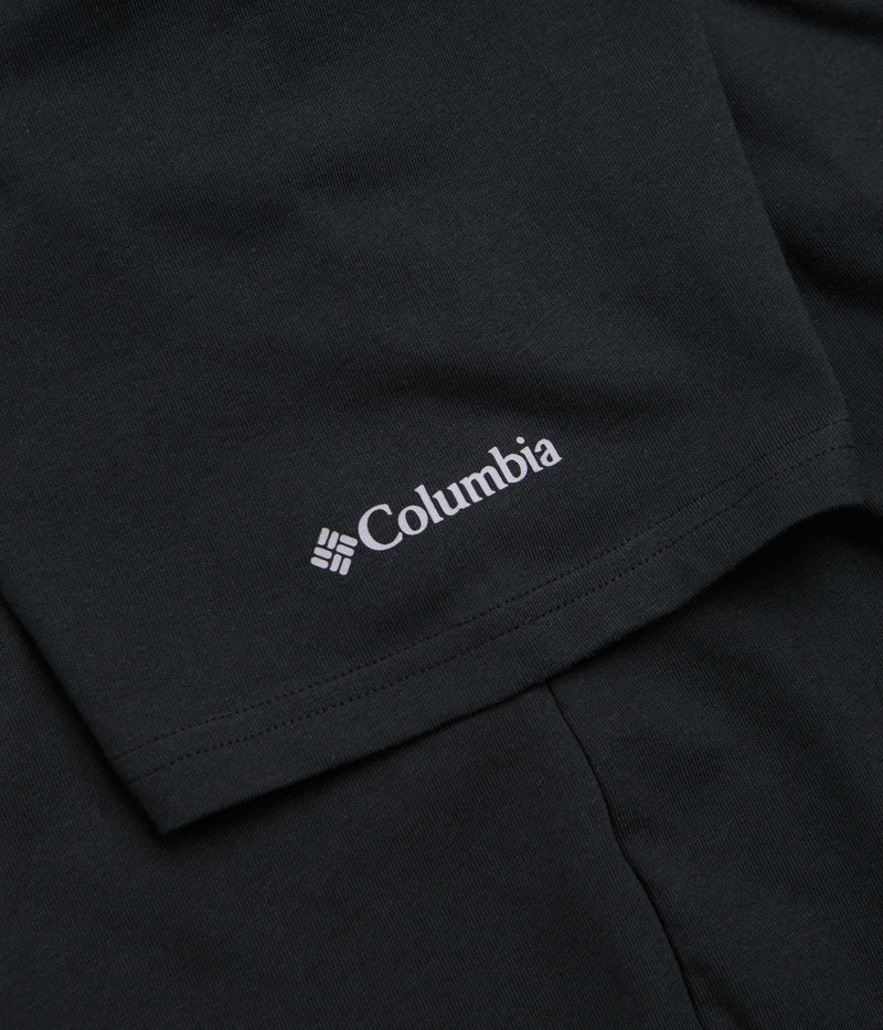 Columbia Explorers Canyon Back T-Shirt in Black and Peaks and Waves