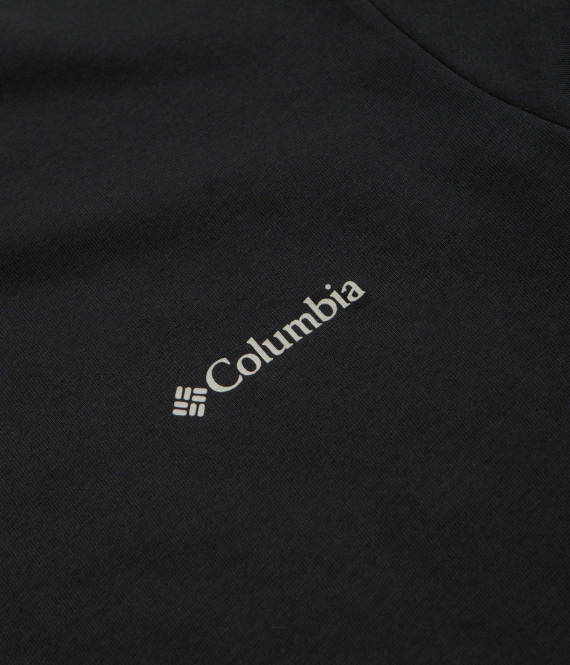 Columbia Explorers Canyon Back T-Shirt in Black and Torn Moonscape