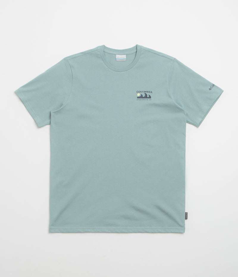 Columbia Explorers Canyon Back T-Shirt in Crushed Blue and Peaks and Waves