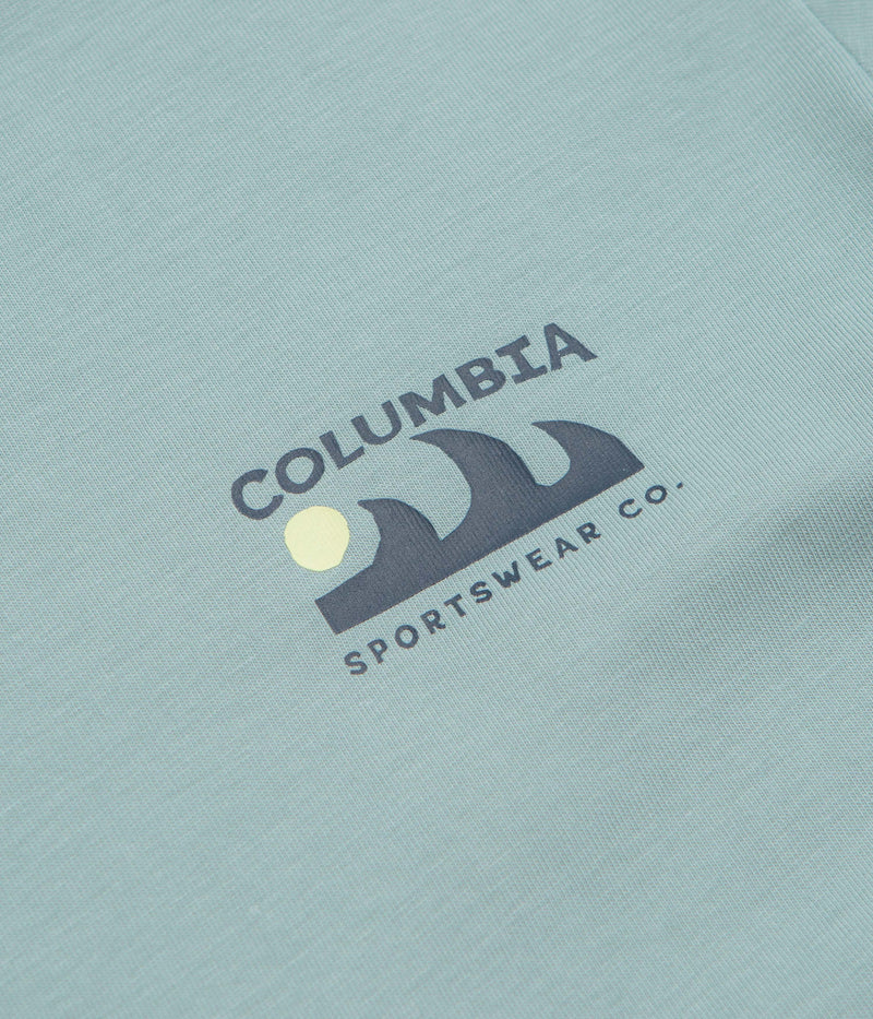 Columbia Explorers Canyon Back T-Shirt in Crushed Blue and Peaks and Waves